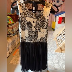 Anthropologie Black Layered dress
